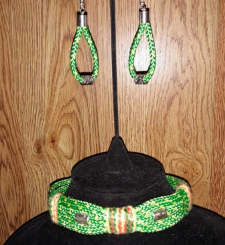 Handmade Choker Necklace & Earring Set